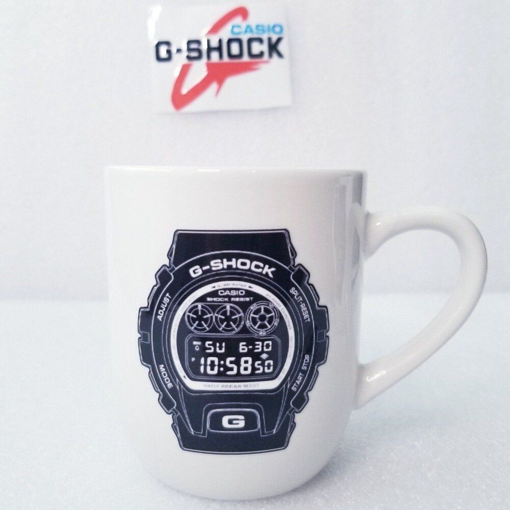 Casio G-Shock DW6900 iconic model  custom 12 oz ceramic coffee cup mug